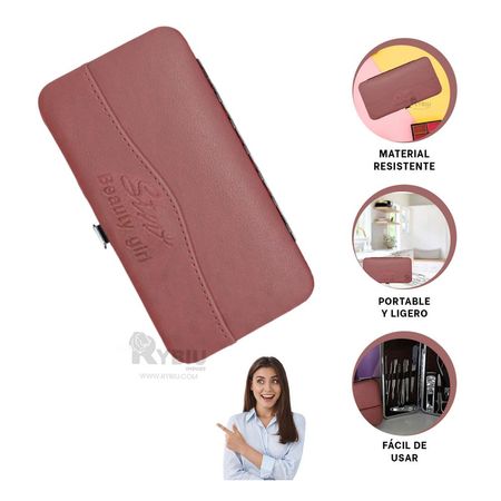 Set de 12 Piezas para Manicure Guinda Y+Regalo Agendita