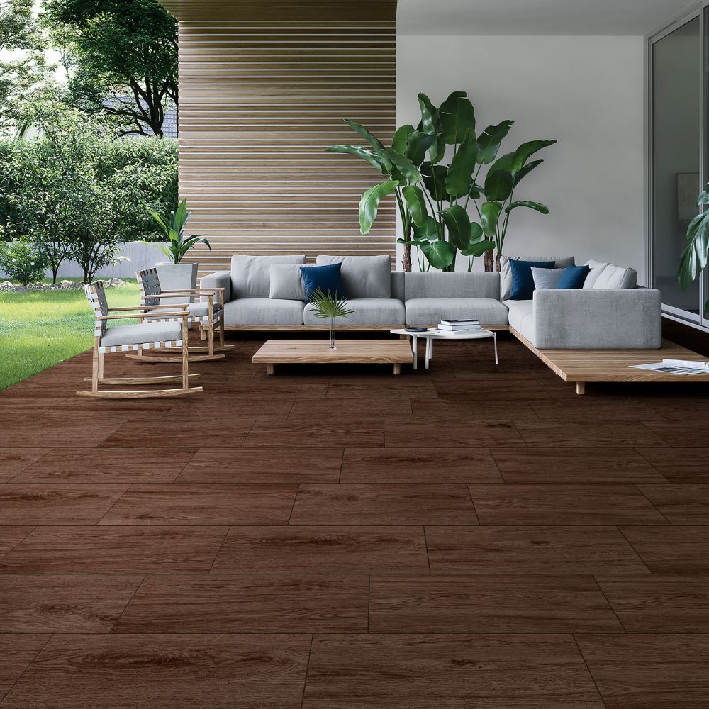 Piso Cerámico Maderado Celima Larice Noce 30x60cm 1.80m2