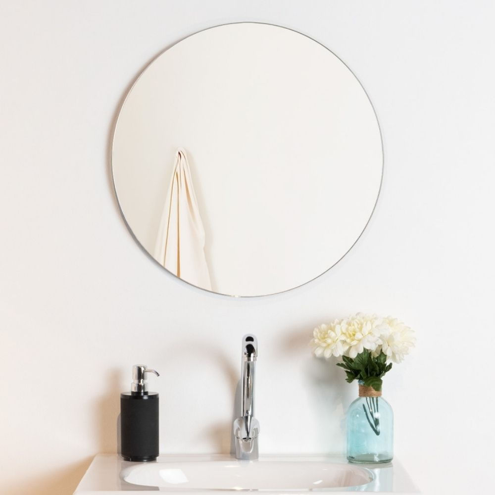 Espejo de Baño Tuhome Modelo ED40116 de MDP Circular 50cm x 1.9cm