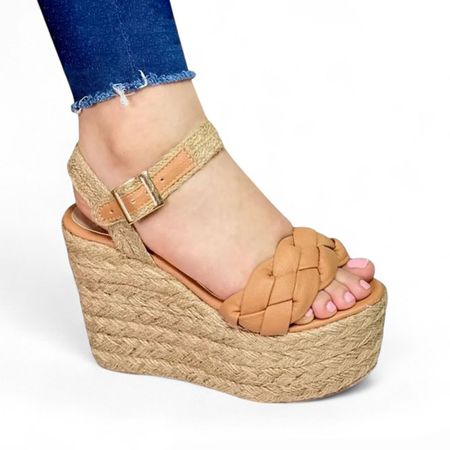 Sandalia Mujer Taco 12 Plataforma 5 2086L-55 Color Camel Talla 39