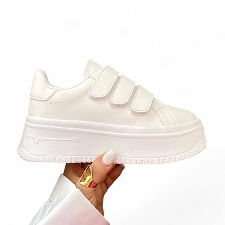 Zapatilla Mujer Casual 3 Pegas 2086L-50 Color Blanco Talla 38