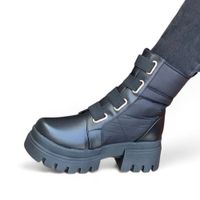 Botin Mujer Impermiable Taco 5 2086L-65 Color Negro