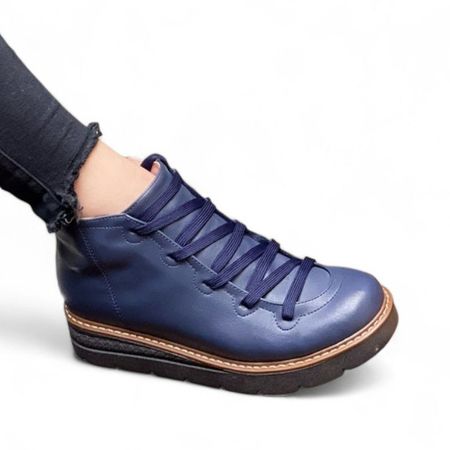 Botin Mujer Casual Ferri 2086L-50 Color Azul Talla 35