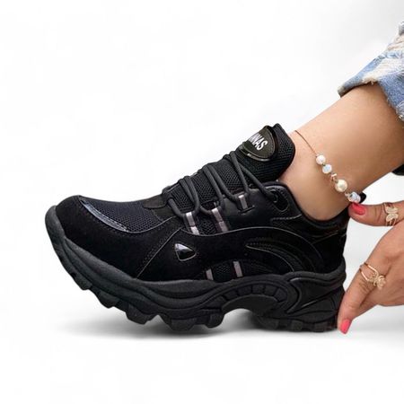 Zapatilla Mujer Ecohannas 2086L-55 Color Negro Talla 38