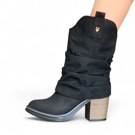 Bota Mujer Texana Taco 7 Doble 2086L-75 Color Negro Talla 36