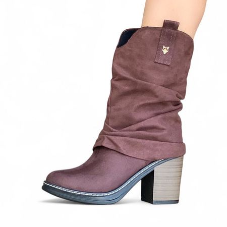 Bota Mujer Texana Taco 7 Doble 2086L-75 Color Marron Talla 35
