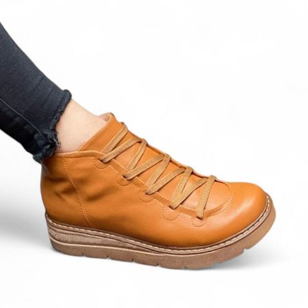 Botin Mujer Casual Ferri 2086L-50 Color Camel Talla 36