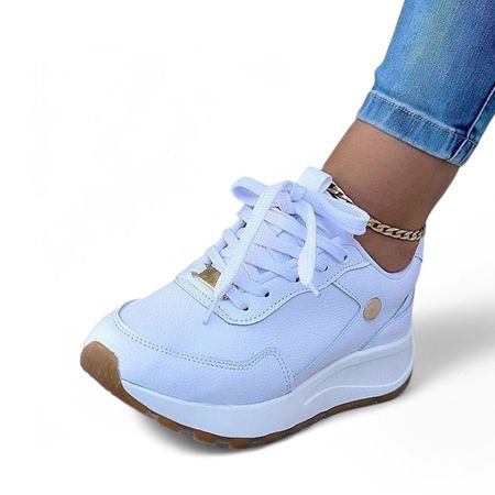 Zapatilla Mujer Casual Refuerzo 2086L-48 Color Blanco Talla 37