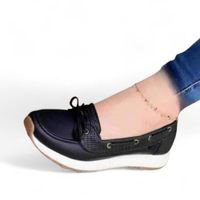 Mocasin Mujer Pasador 2086L-48 Color Negro