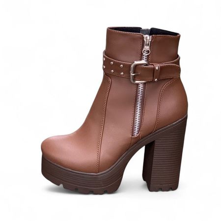 Botin Mujer Doble Uso Taco 9 2086L-75 Color Marron Talla 35