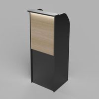 Counter de Recepción Negro Malva 66cm