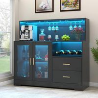 Bar Vinero Moderno Negro 120cm