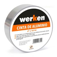 Cinta para Ductos Aluminio 2""*10yd 9.14M Werken