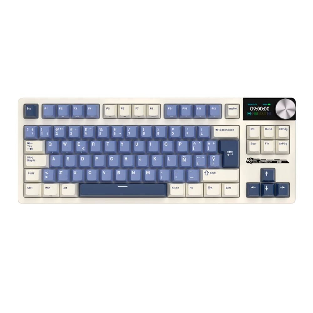 Teclado Royal Kludge S85 Wireless TKL Horizon Blue Switch Cloud