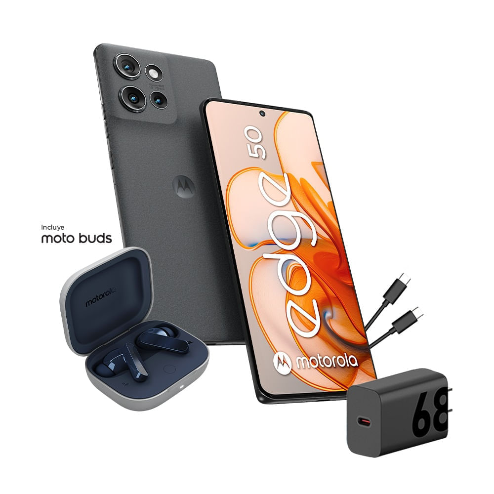 Celular Motorola Edge 50 6.7"" 12GB RAM 256GB Gris + Motobuds