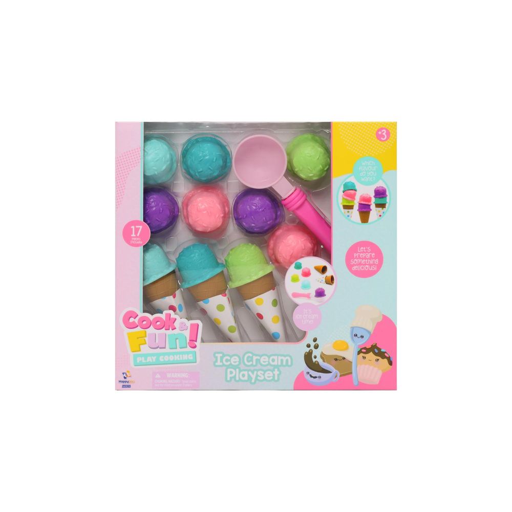 Set Juego Helados Cook & Fun 17 Pzas