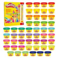 Set De Masas Play Doh Pack 50 Latas De Colores Del Arcoiris