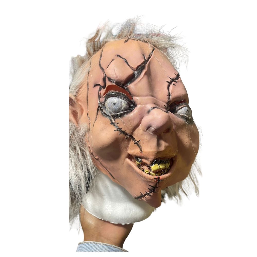 Máscara De Latéx Chucky Silver con Pelo