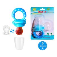 Chupón de Frutas de Bebé MIMOS Azul con Tetina de Repuesto