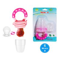Chupón de Frutas de Bebé MIMOS Rosado con Tetina de Repuesto