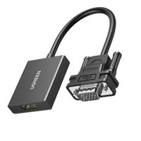 Adaptador Convertidor Vga A Hdmi Con Audio Ugreen 1080p 15cm