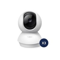 Kit de 3 Cámara de seguridad Wifi Tapo C200C Full HD 360 Grados con Detección por IA