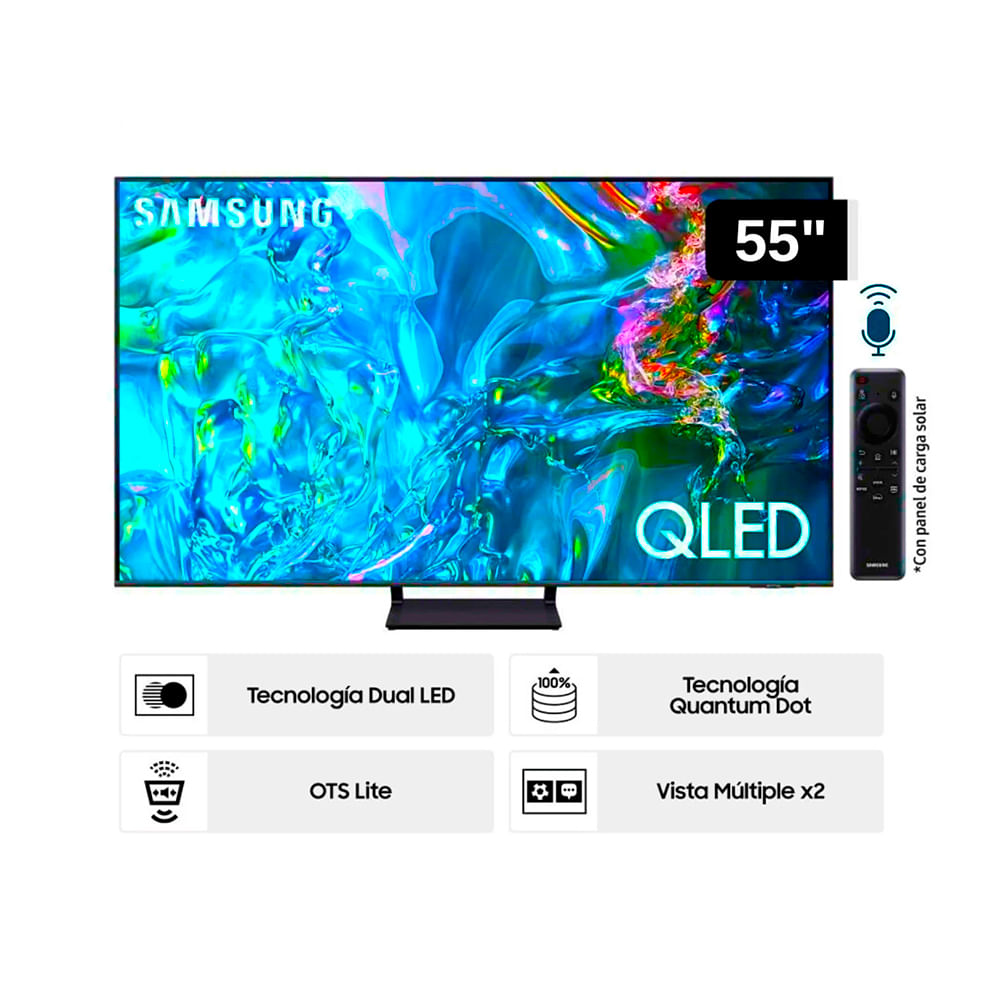 Televisor Samsung Smart QLED 4K 55 Crystal QN55Q65DAG Tizen