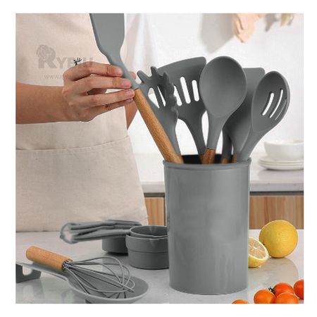 Kit Moderno para Mama de Utensilios en Color Gris Y+Agendita
