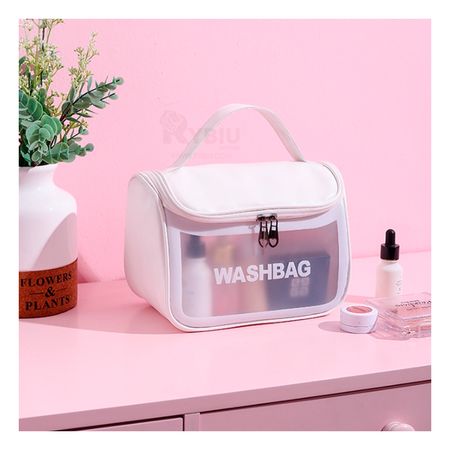 Neceser Blanco Transparente de Maquillaje