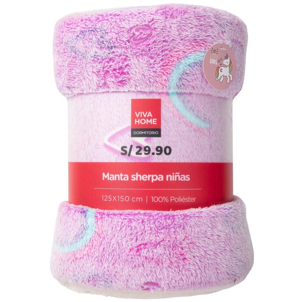 Manta Sherpa VIVA HOME Print Girl Pdq (Modelos Aleatorios)