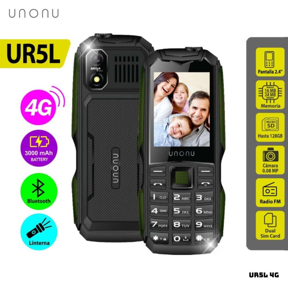 CELULAR BASICO UNONU UR5L 4G DUAL SIM VERDE