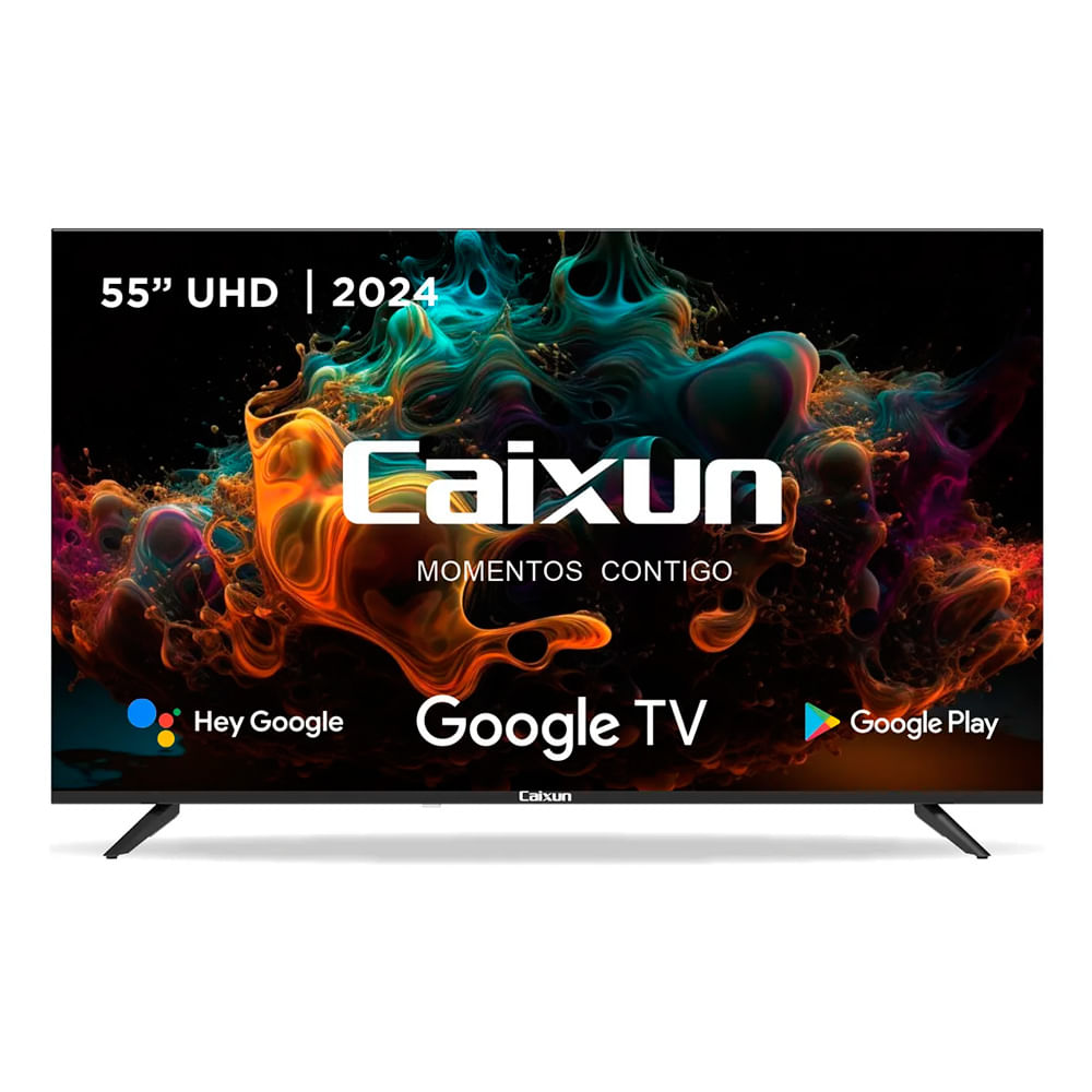 TV LED Smart UHD, 55"" Caixun, Google TV C55V1UG, ISDT-B
