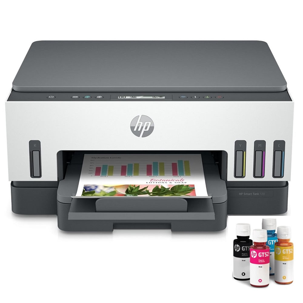 Impresora HP Smart Tank 720 Multifuncional Wifi Duplex 6UU46A
