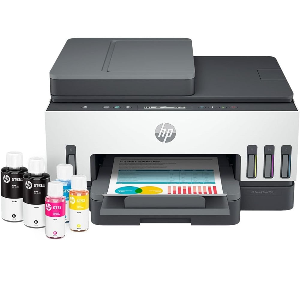 Impresora HP Smart Tank 750 Multifuncional Wifi LAN Duplex 6UU47A