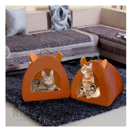 Cama Cerrada Suave en Tono Marron Y+Stickers