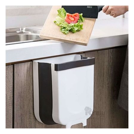 Tacho Practico Portatil Color Blanco Y+Papel de Regalo