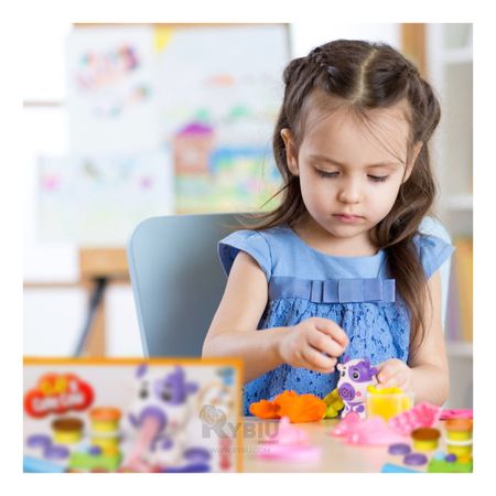 Set de plastilina de Niños con Accesorio de Vaca Tono Morado