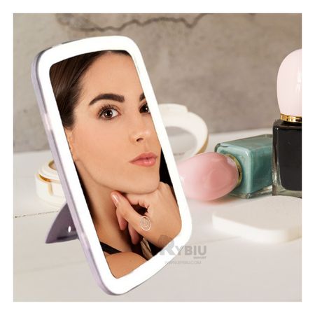 Espejo de Diseño Led Tactil de Tono Blanco Y+Papel de Regalo