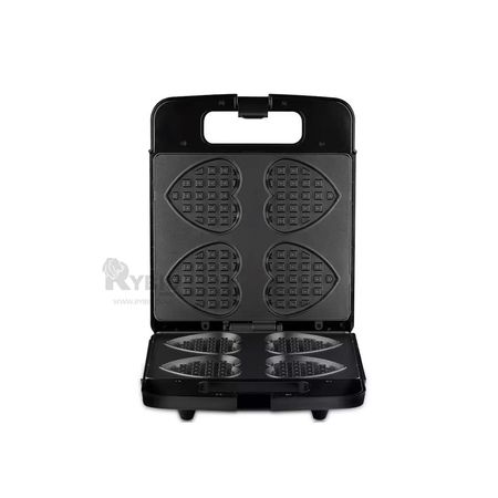 Waflera Practica para 4 Waffles Tono Negro Y+Regalo Agendita