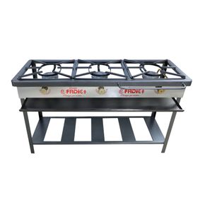  Cocina de pie a gas Fadicc 3 quemadores color gris