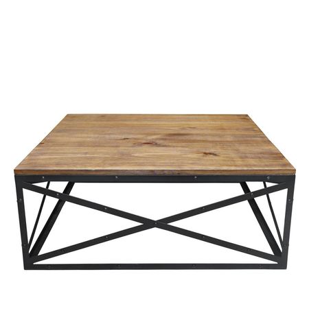 Mesa de Centro Boston Marrón Rústico