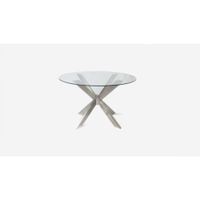 Mesa de Comedor Redondo Vera - Acero Inoxidable