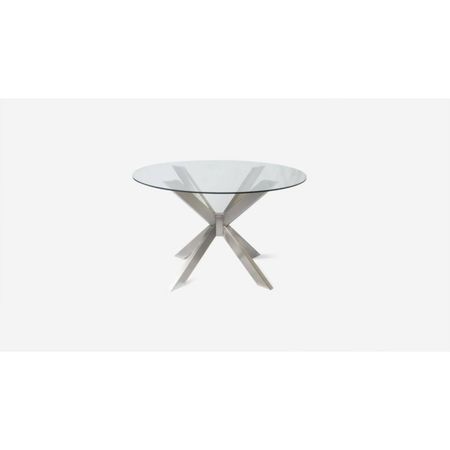 Mesa de Comedor Redondo Vera - Acero Inoxidable