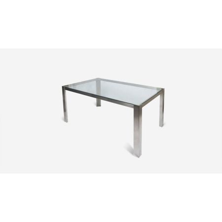 Mesa de Comedor Rectangular Eva - Acero Inoxidable