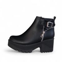 Botin Mujer Taco 7 Correa 2086L-58 Color Negro