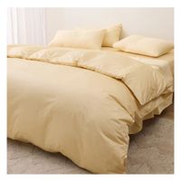 Funda plumón 100 % algodón bramante 1.5 plazas beige 200 hilos Lima Tienda