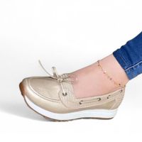 Mocasin Mujer Pasador 2086L-48 Color Dorado