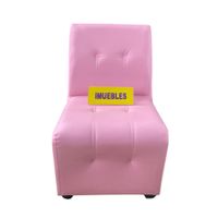 Sillón Individual Sillón Modular Sillón de espera color Rosado