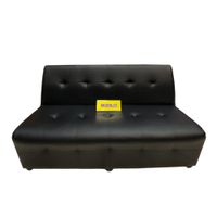 Sillón Triple Sillón Modular Sillón de espera color Negro