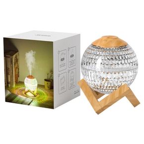 humidificador de aire esfera de cristal con luces LED
